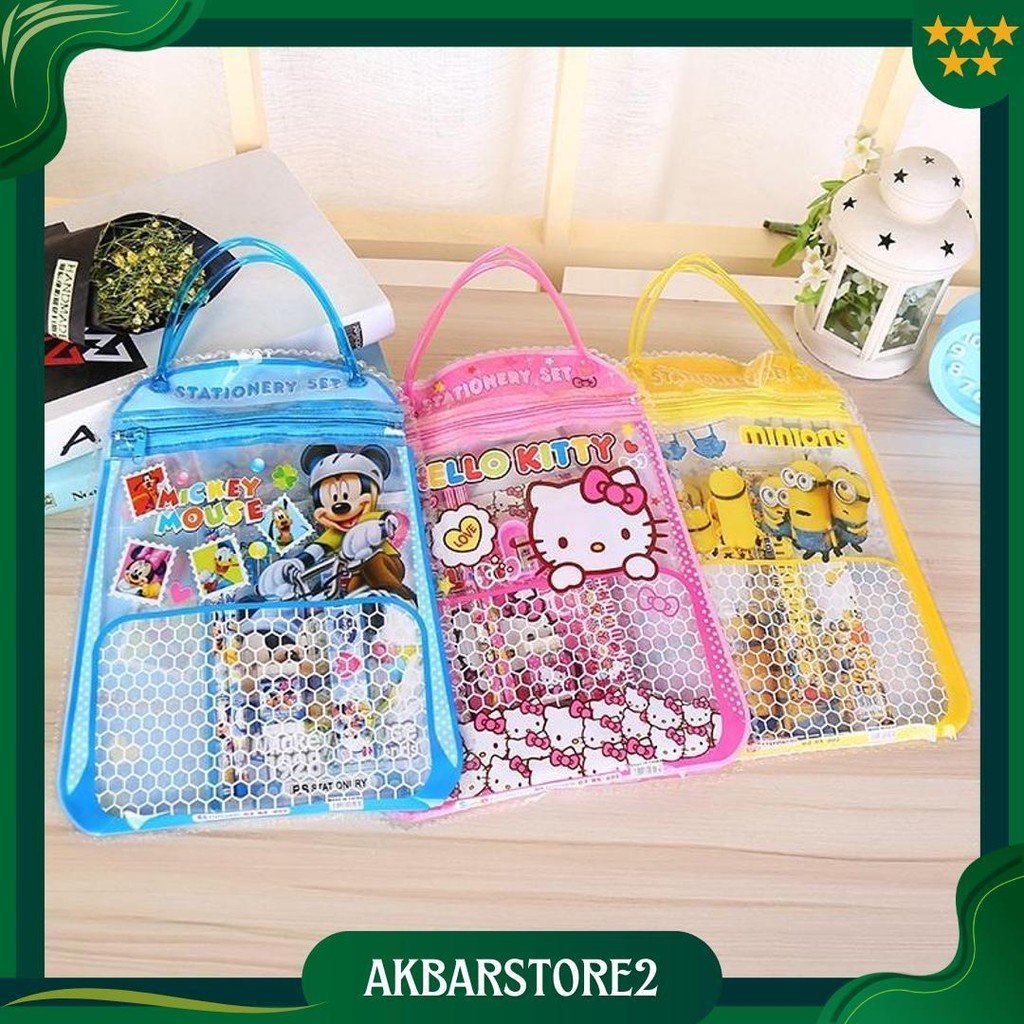 

Gratis Ongkir - S5330 Set Alat Tulis Anak Sekolah Motif Karakter Kartun / Stationary Set Free Bag / Set Alat Tulis 6 In 1 Promo 4.4