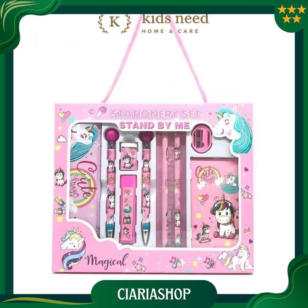 

Paket Alat Tulis 10 In1 / Alat Tulis Set Karakter / Stationery Set Lucu Hadiah Promo 4.4