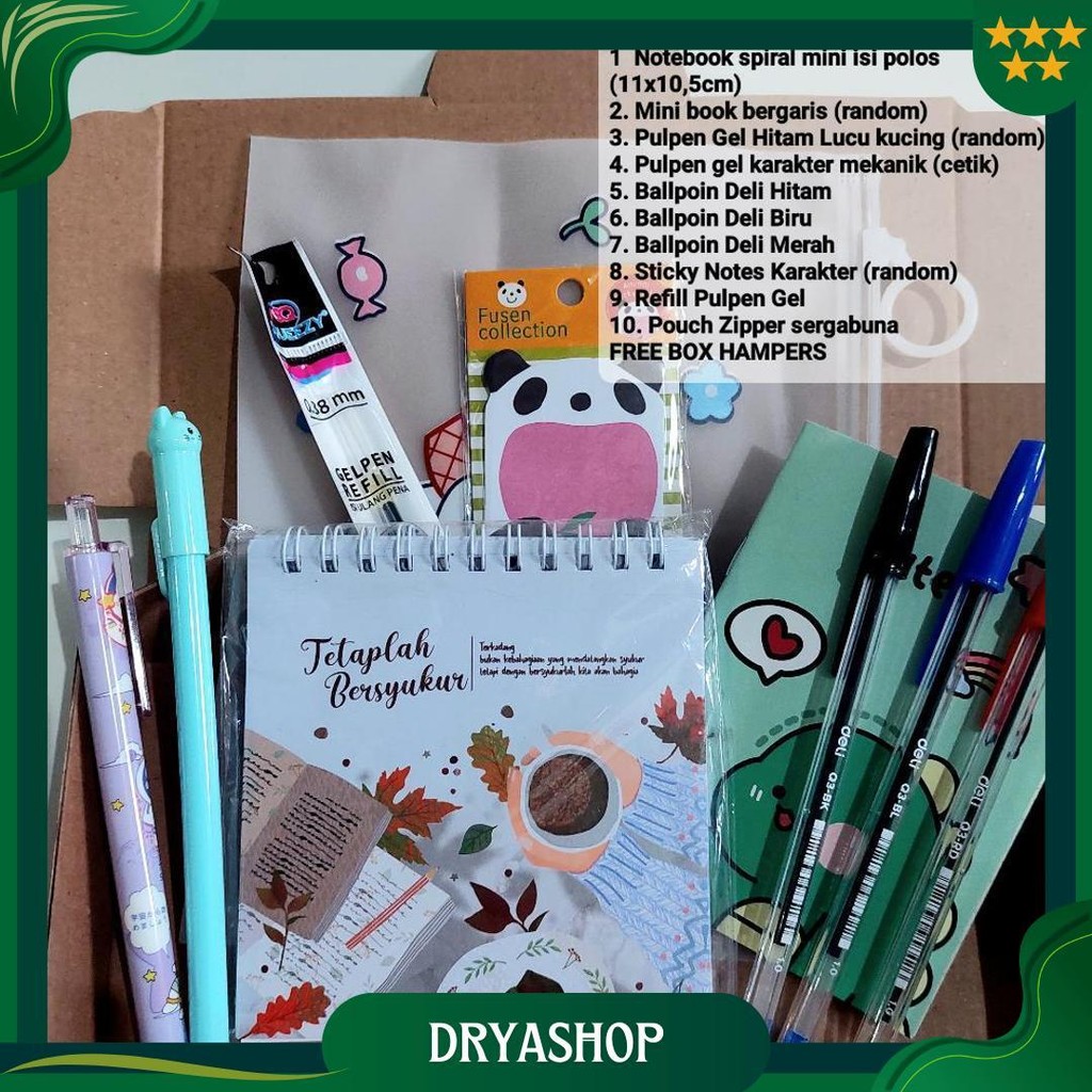 

(10 Pcs/Pack) Paket Alat Tulis 10In1 (Seri B)/ Set Alat Tulis Lengkap Murah / Stationery Set Lucu Gratis Ongkir