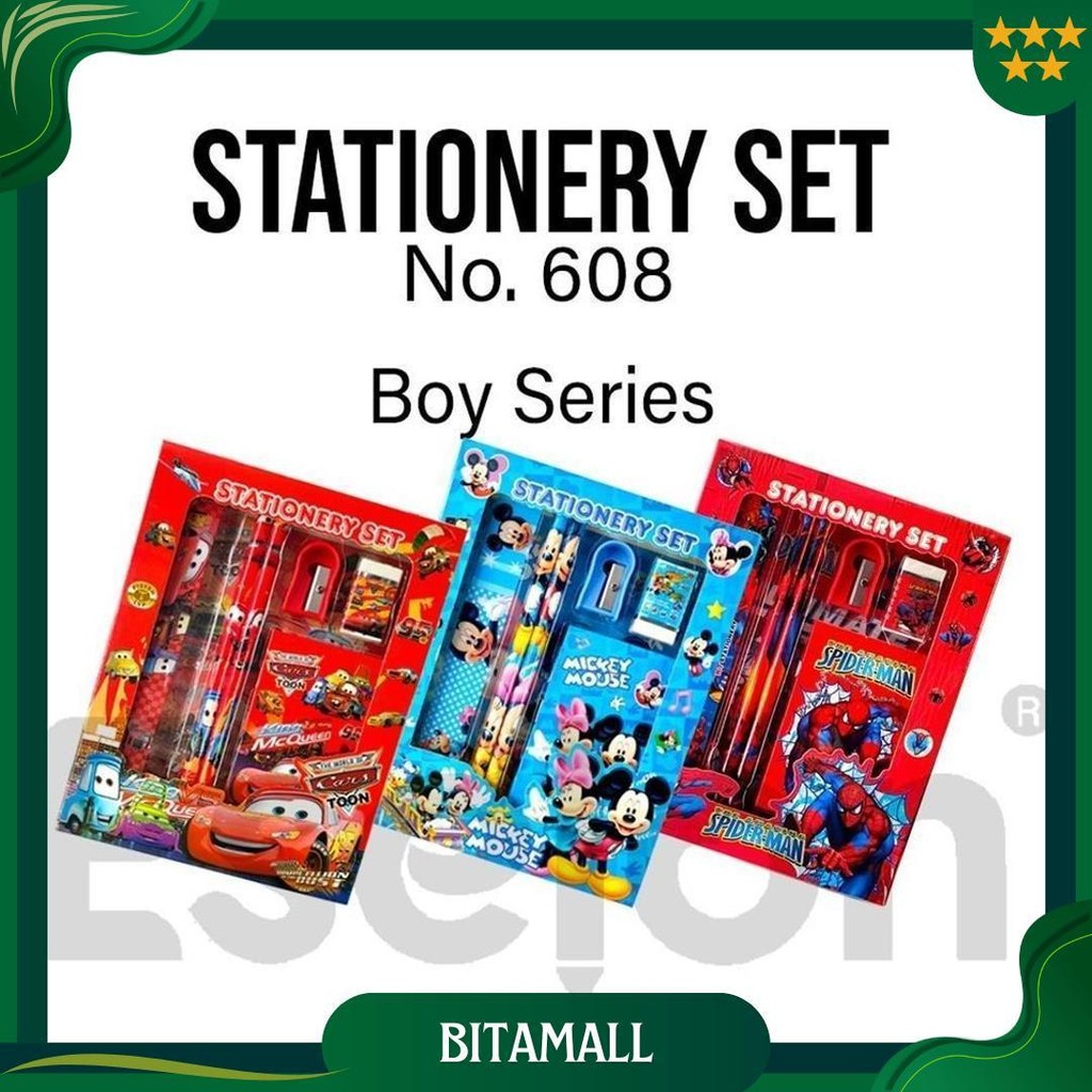 

Paket Alat Tulis 6In1 Notes /Alat Tulis Set Karakter / Stationery Set + Notes 608 Sale