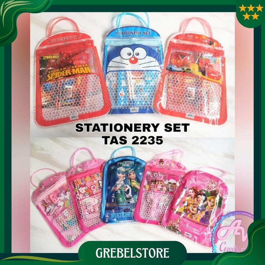 

Stationery Set / Paket Alat Tulis Set 7In1 Tas / Stationery Set 7In1 Tas 2235 Promo Puncak