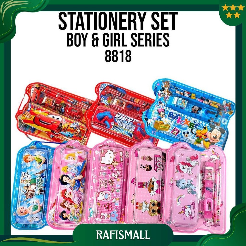 

Stationery Set / Alat Tulis Set / Paket Alat Tulis / Stationery Set Fancy 8818 Promo 4.4