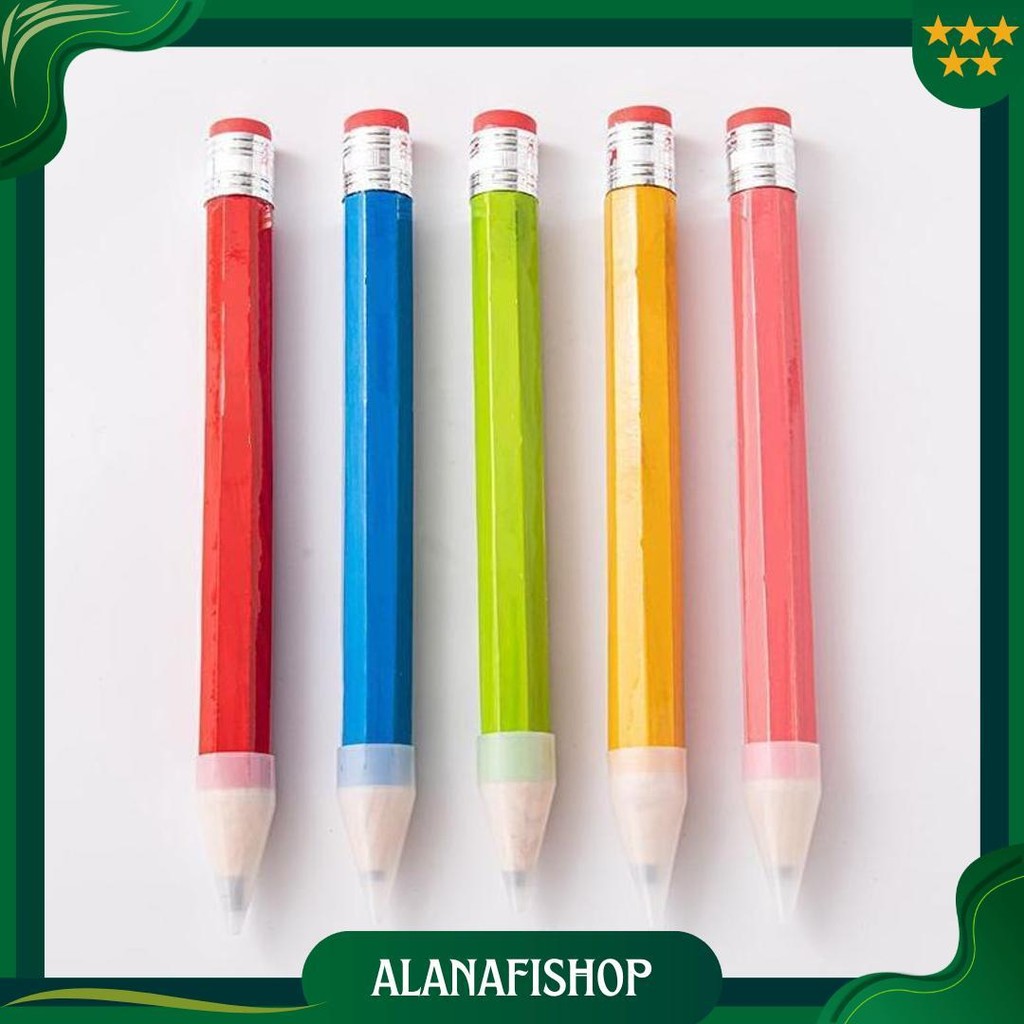

Gagalu Pensil Jumbo Besar 33Cm Mainan Pencil Pensil Jumbo Hiasan Photo Kado Gratis Ongkir