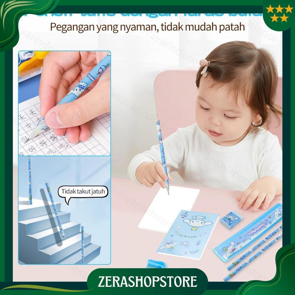 

Bevavar Stationery Set Sanrio Kuromi Chinamorol Melody - Set Alat Tulis 6 In 1 Motif Sanrio Cod