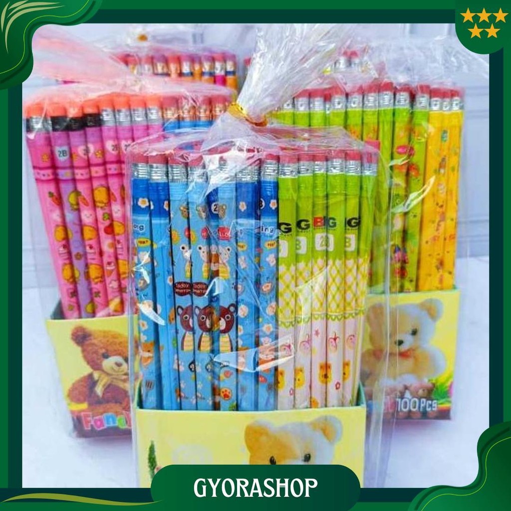 

Promo Isi 50 / 25 Pcs Pensil 2B Karakter Fancy Ada Penghapus Sale
