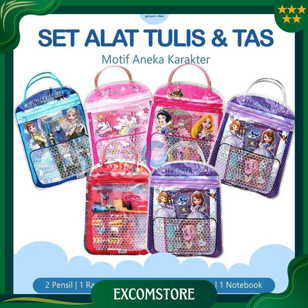 

Set Alat Tulis Anak Karakter Model Tas Sale