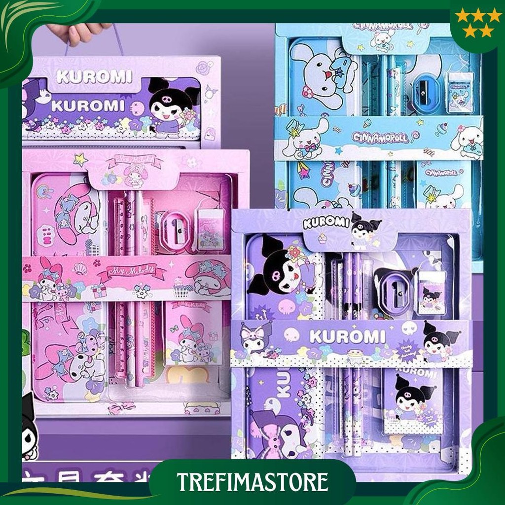 

Paket Alat Tulis Viral Set 7 In 1 Set Stationery 7In1 Karakter Kartun Alat Tulis Anak Sekolah Penghapus Pengaris Kotak Pensil Penggaris Crayon 8015 Promo 4.4