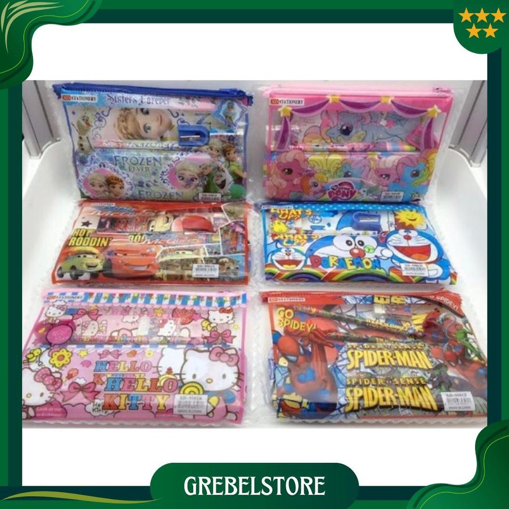 

Stationery Set / Alat Tulis Set / Paket Alat Tulis / Stationery Set Fancy 8818 Dengan Kaleng Best Seller