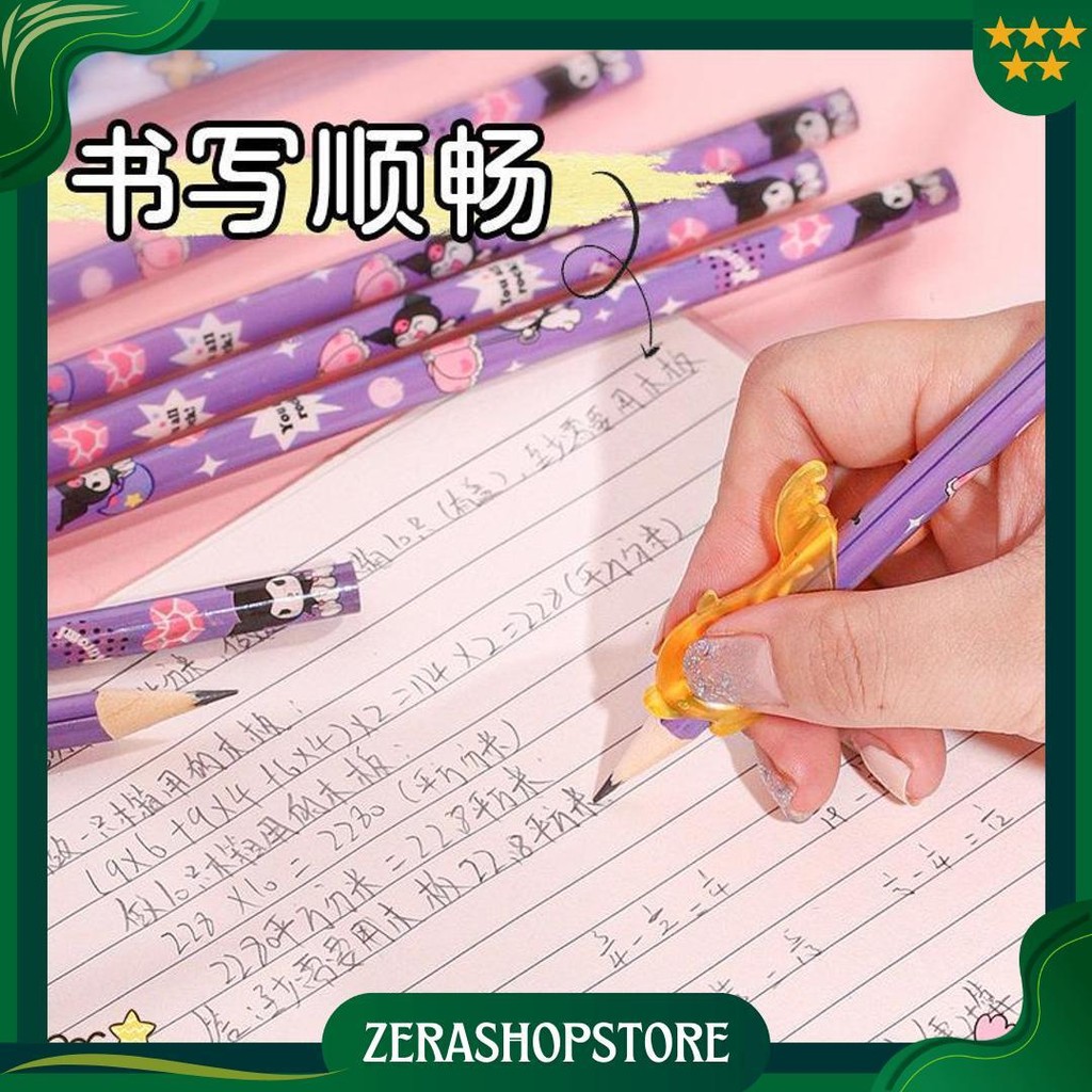 

[Lulukids] Pensil Isi 12Pcs Set Motif Karakter Sanrio Lucu / Paket Peralatan Tulis Pensil Penghapus Peraut / Alat Genggam Pensil Batang Ut-18 Sale