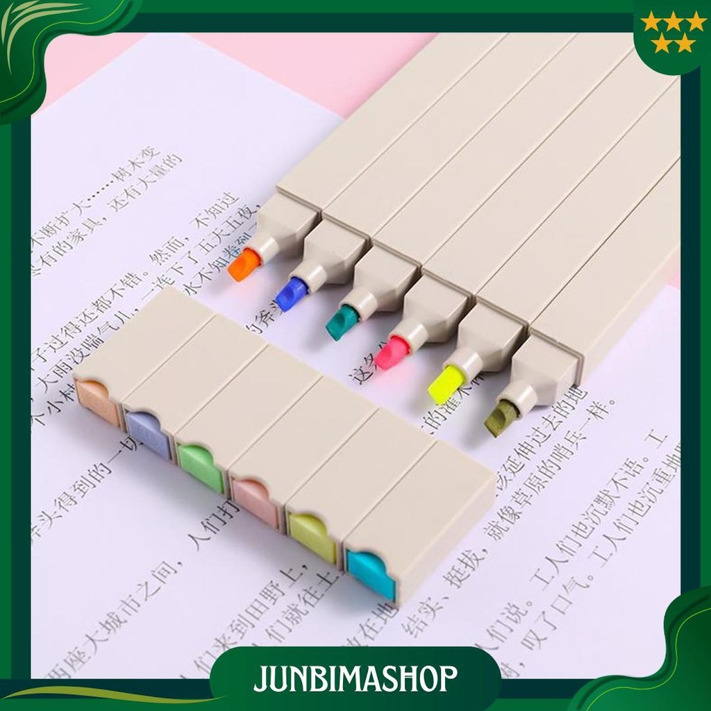 

Stabilo /Stabillo Warna/Stabilo Isi 6 Warna Pastel/Tint Marker Highlighter 1 Set Isi 6 Gratis Ongkir