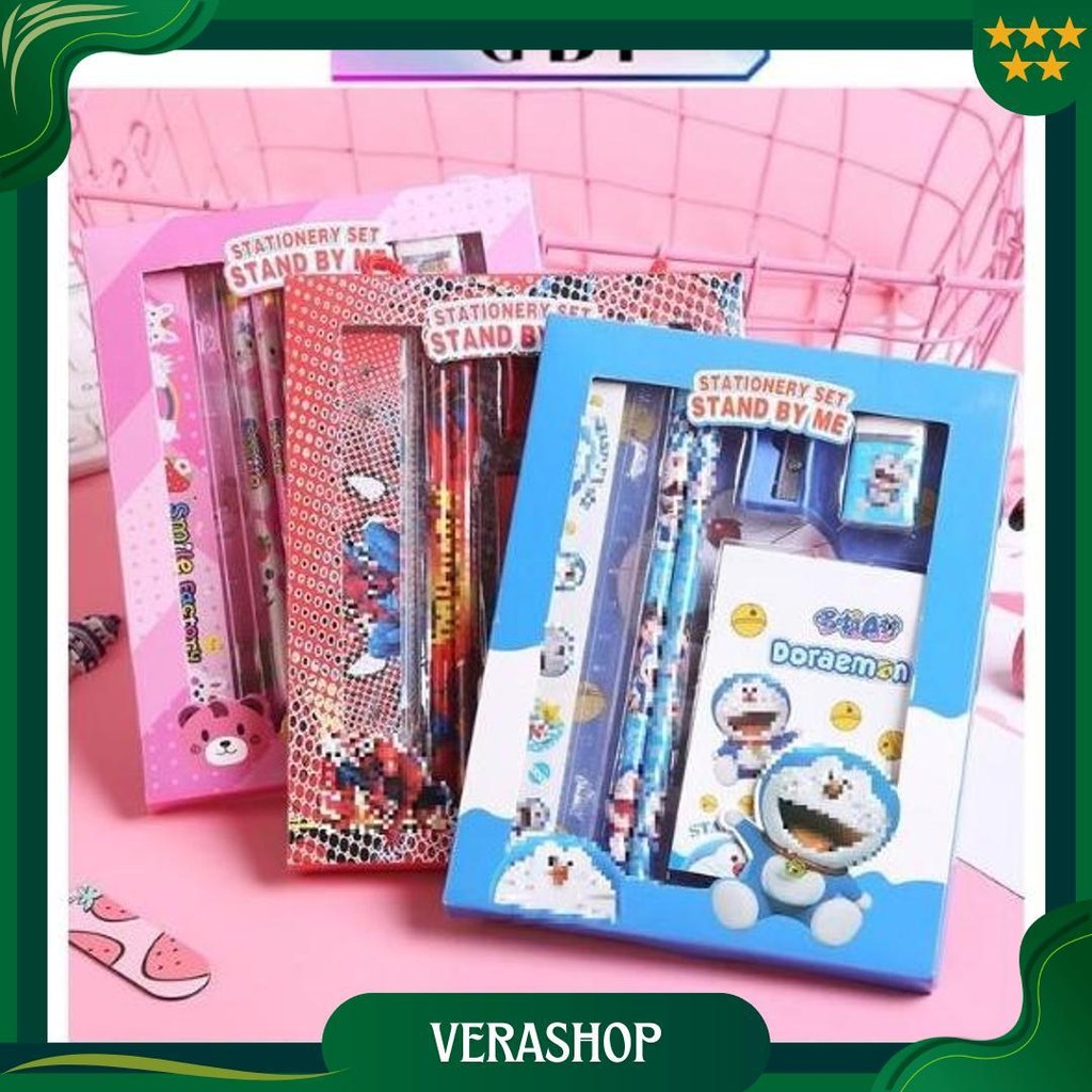 

Gbi Alat Tulis Set 6In1 Stationery Set Lucu Karakter Set Perlengkapan Alat Tulis Sekolah Anak-Anak Tk Murah Promo Puncak