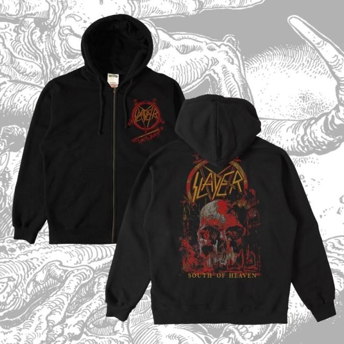 Sale Jacket Zip Hoodie Lawless X Slayer South Of Heaven Cover Zh Size Xl