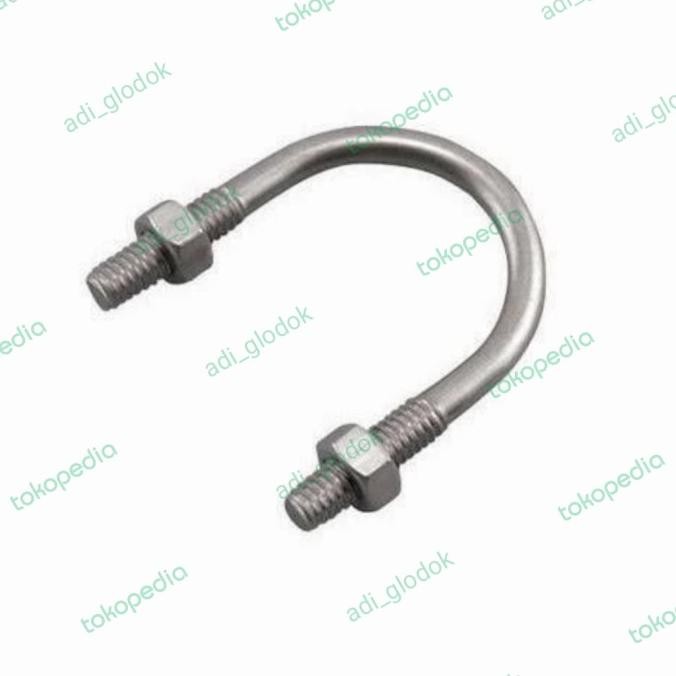 U Bolt Stainless M8 X 2"