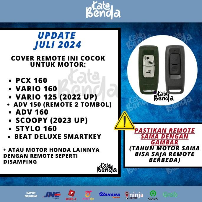 Case Remote Carbon + Dompet Stnk Keyless Vario/Pcx/Adv 160/125 2022