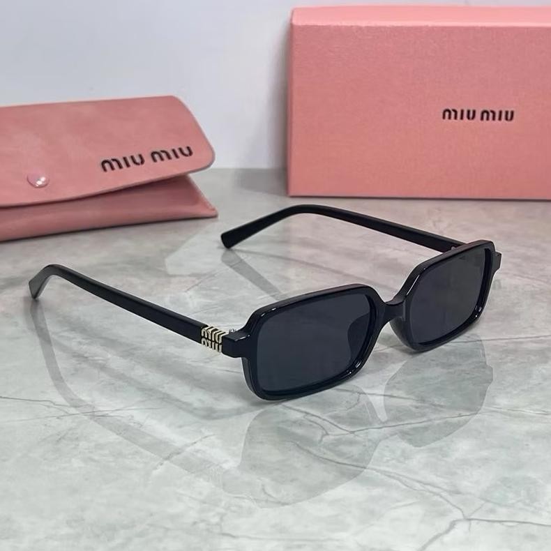 kacamata miumiu sunglasses kotak fiber lensa anti ub400 protection