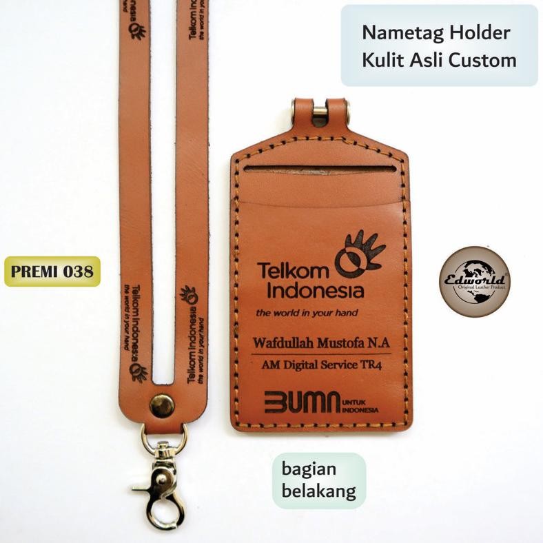 

Nametag Kulit Asli Custom Terlaris