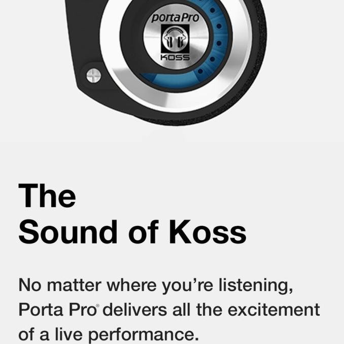 Koss Porta Pro Portapro Classic on ear headphone headset