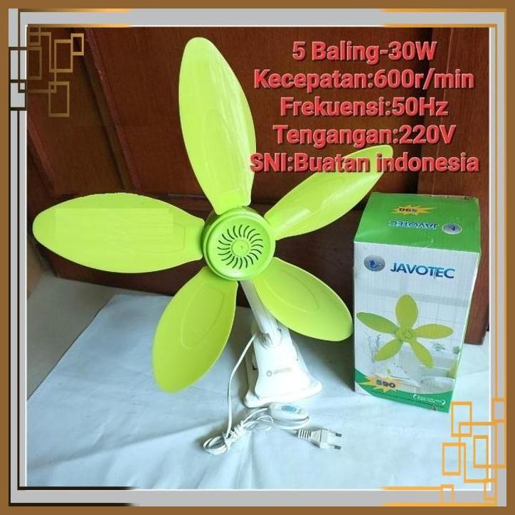 [UGT] KIPAS ANGIN JEPIT 5 BALING 30 WATT JAVOTEC