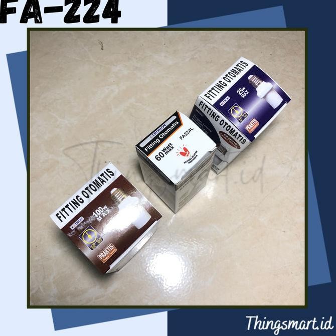 HARGA DISC - FA-224 Fitting Lampu Otomatis Timer Waktu Setting ON OFF Satuan Pcs