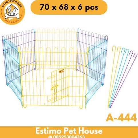 Kandang Anjing Pagar Warna-warni OCTAGON A-444 (6pcs)