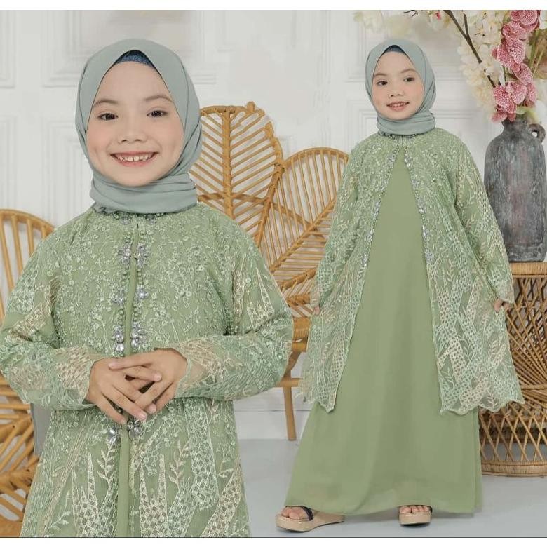 GHJ Gamis Anak Modern Aleta 5 / Gamis Anak Lebaran / Gamis Muslim / Gamis Anak Pesta / Kebaya Anak /