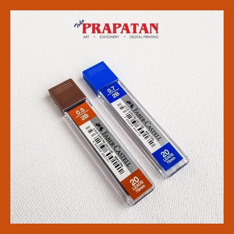 

[ PERALATAN LUKIS / GAMBAR ] ISI PENSIL MEKANIK FABER CASTELL 2B 0.7 MM GOOD QUALITY