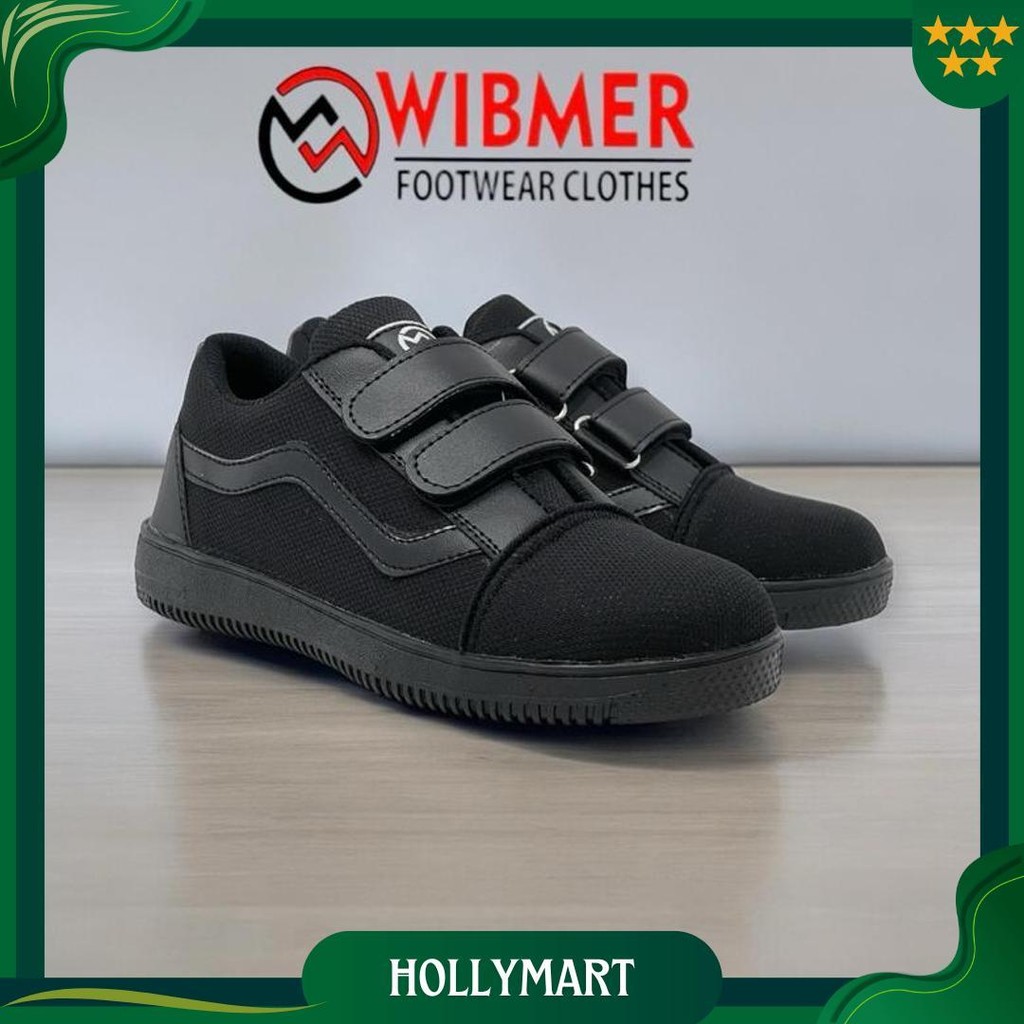 Termurah Sepatu Perekat Hitam Anak Tk Sd Sepatu  Hitam Polos Anak Tk Sd Sepatu Sekolah Anak Ori