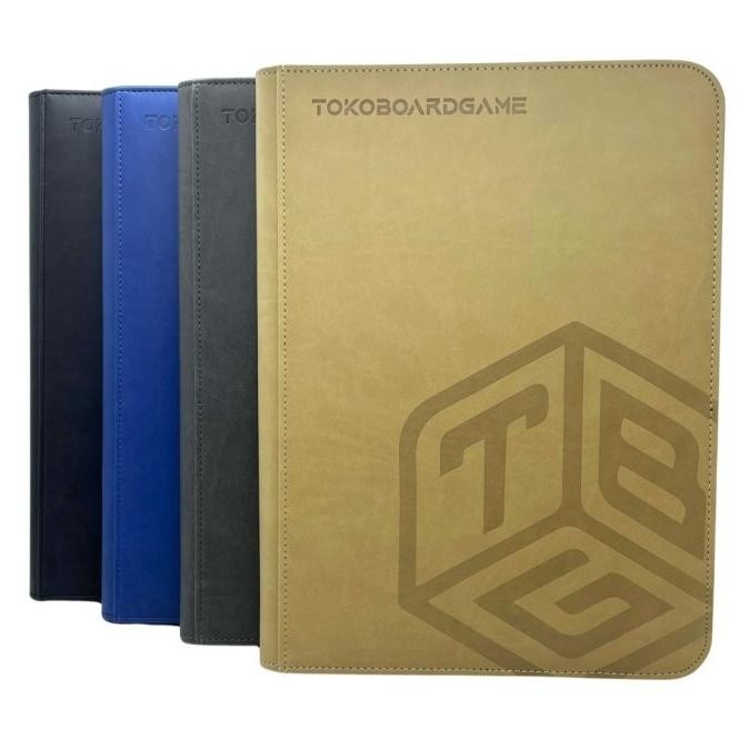 

Premium 9 Pocket Pu Leather Binder Zipper Card Album - Tbg - Tokoboardgame Original Dan Terpercaya