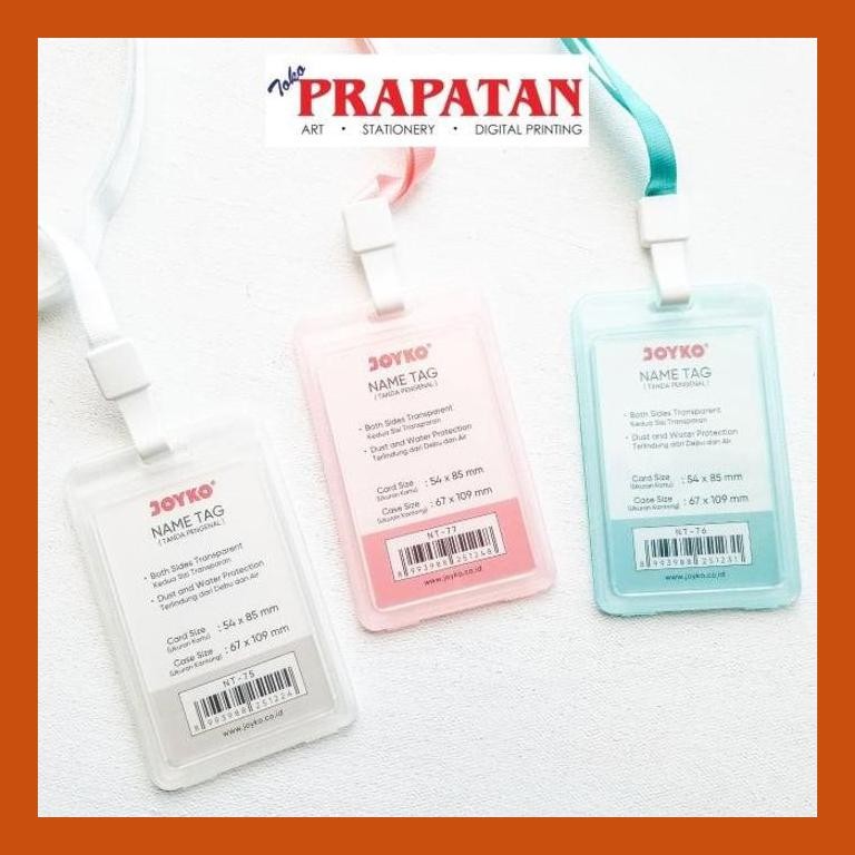 

[ PERALATAN LUKIS / GAMBAR ] JOYKO NAME TAG 54X85MM NT-75-77 / TANDA PENGENAL PACKING AMAN