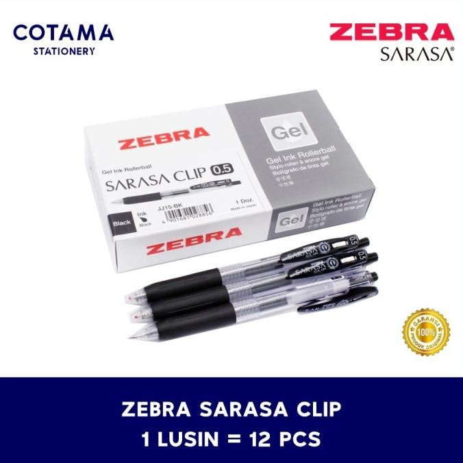 

Pulpen Zebra Sarasa Clip Gel 0.5/0.7/1.0 Mm - 1 Lusin Isi 12 Pcs