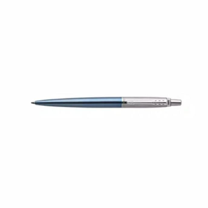 

Pulpen Parker New Jotter Waterloo Biru Muda Ct Ballpoint Klip Silver
