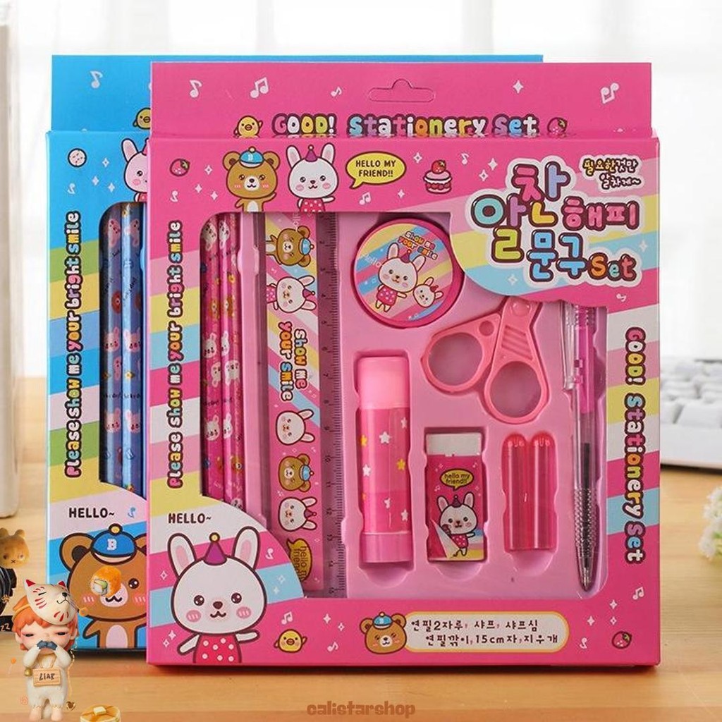 

|J.A| Pensil Set 9 In 1 Alat Tulis Set Karakter Souvenir Alat Tulis Sekolah Souvenir Anak Ulang Tahun Kilat