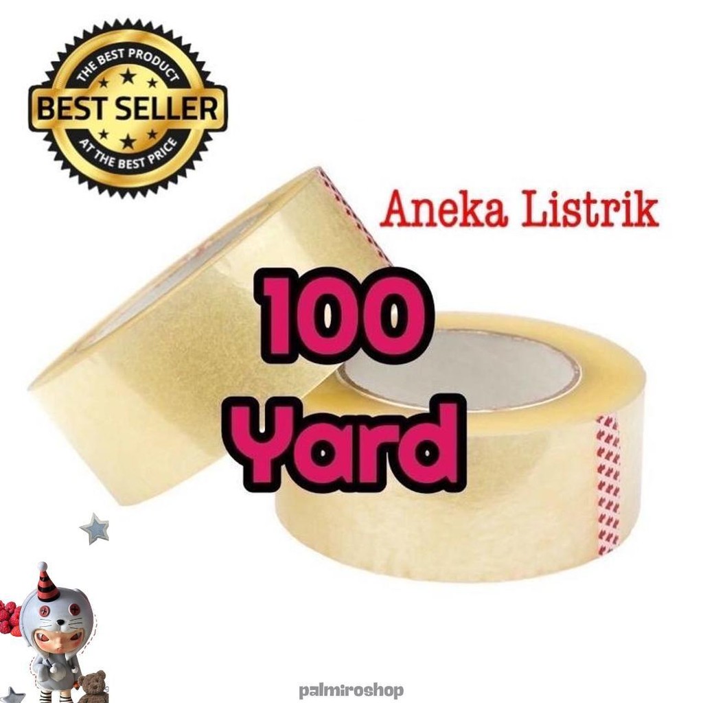 

Lakban Bening 100Yard Isolasi Selotip Clear Tape 45Mm Daya Lengket Kuat Lakban Coklat Fragile Shopee Kilat