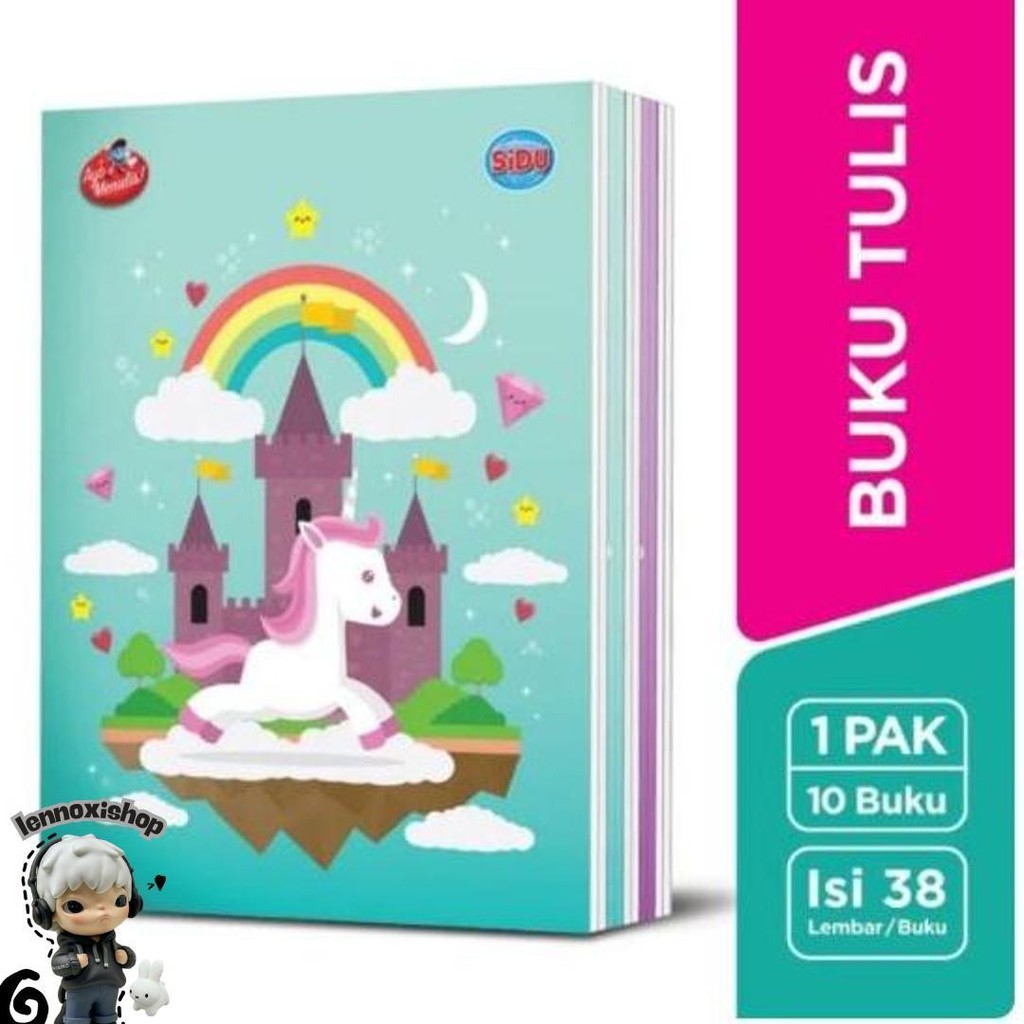 

(10Pc) Buku Tulis Sidu 38 Lbr / Buku Sekolah Anak Sinar Dunia Kilat