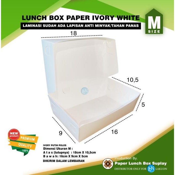 

LUNBOX PUTIH PAPER