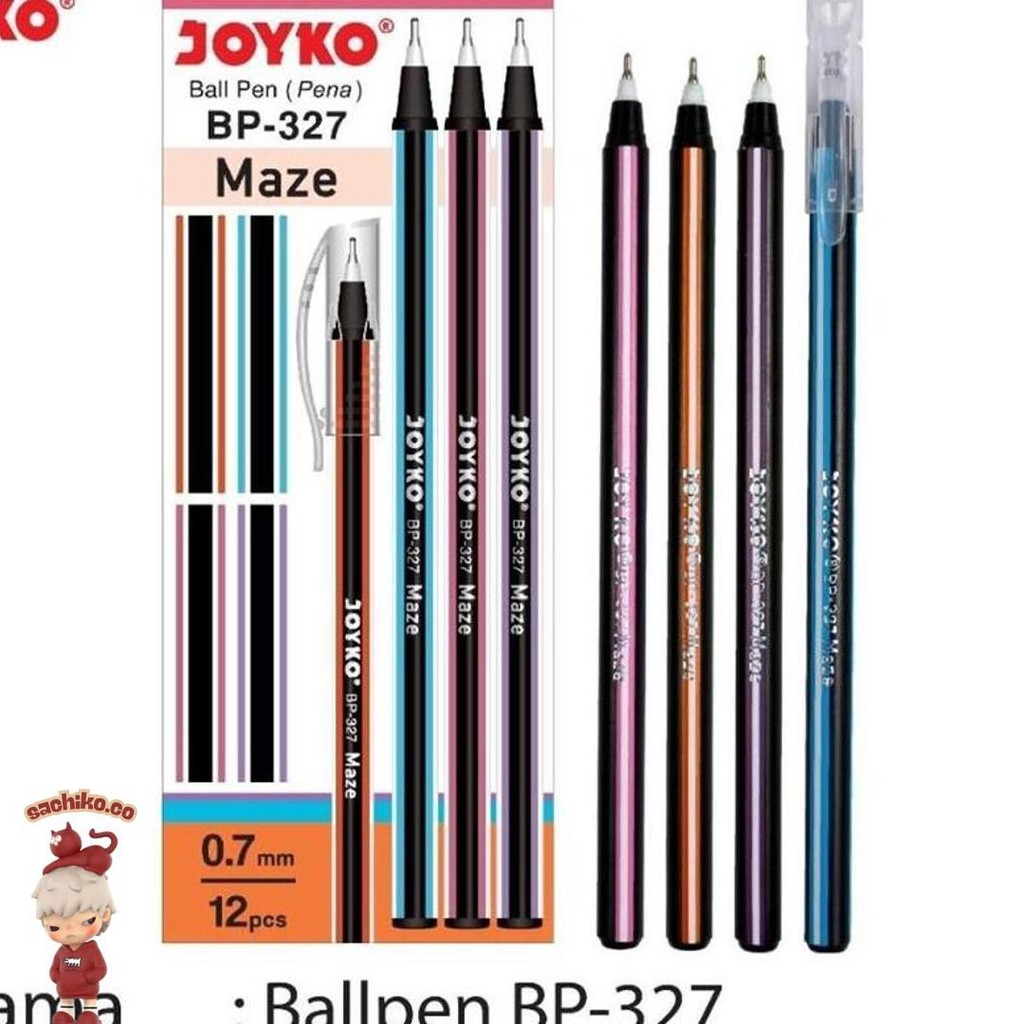 

Pulpen Maze Bp-327 (12Pcs) Berkualitas Tinggi Joyko Kilat