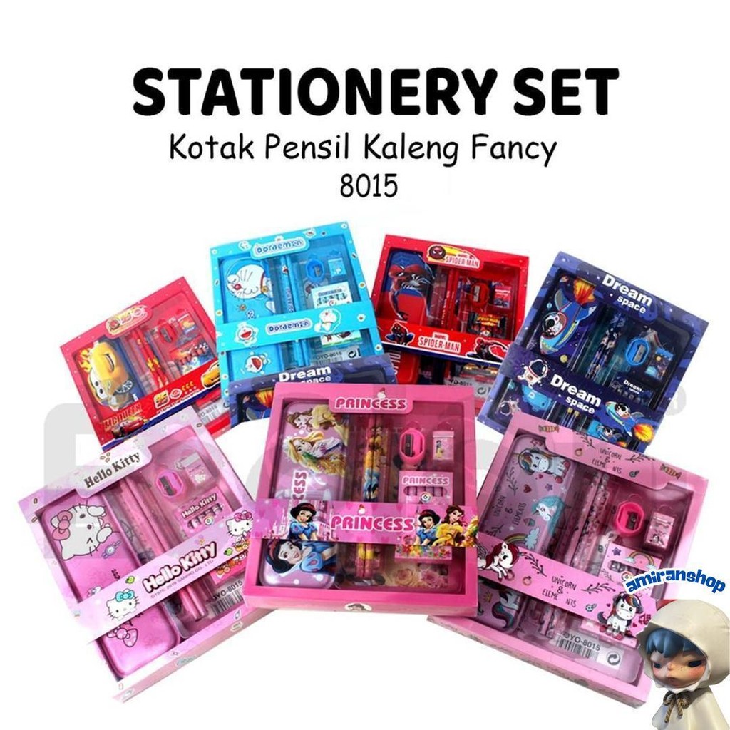 

Stationary Set 7In1 Karakter 8015 / Paket Alat Tulis Set + Crayon Promo