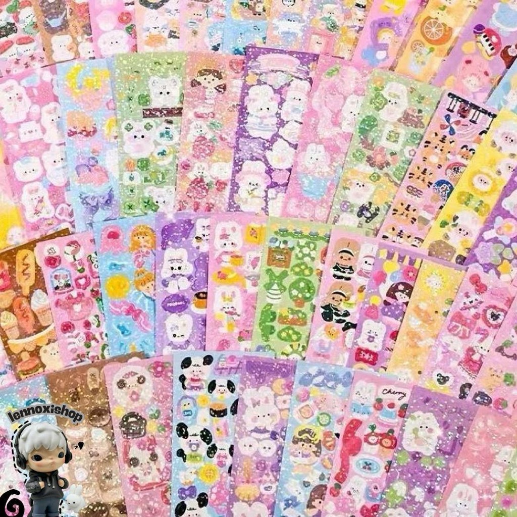 200 Lembar!!! Stiker Diy Dekorasi Random Lucu Aesthetic Isi 10 Lembar 20 Lembar 50 Lembar 100 Lembar
