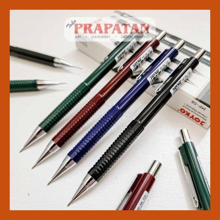 

[ PERALATAN LUKIS / GAMBAR ] JOYKO MP-58 METAL CLIP MECHANICAL PENCIL 0.5MM | PENSIL MEKANIK PACKING AMAN