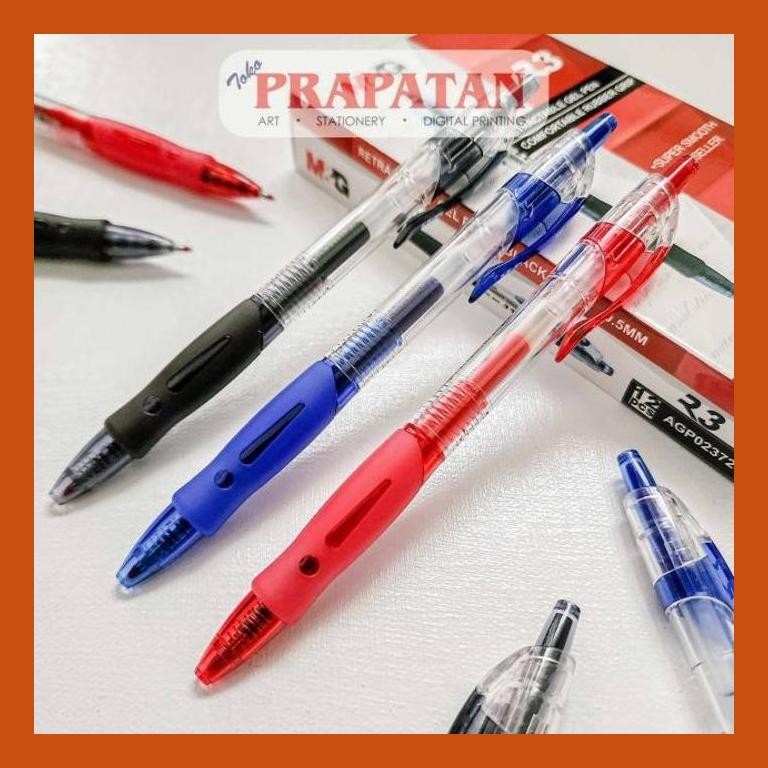 

[ PERALATAN LUKIS / GAMBAR ] M&G RETRACTABLE GEL PEN 0.5MM 23/25 | PENA JEL | PULPEN COD