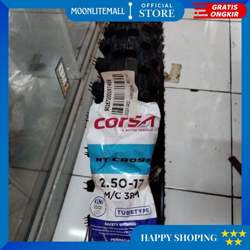 Ban Trail Corsa Mt Cross 250 Ring 17 Ban Luar Korsa Cros 250-17 38M Tril Trail Trial Kros Tubetype S