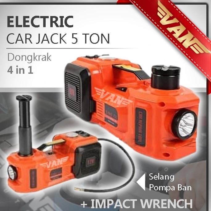 BEBAS ONGKIR - DONGKRAK ELEKTRIK 5 Ton / DONGKRAK ELECTRIC / DONGKRAK MOBIL 4IN1