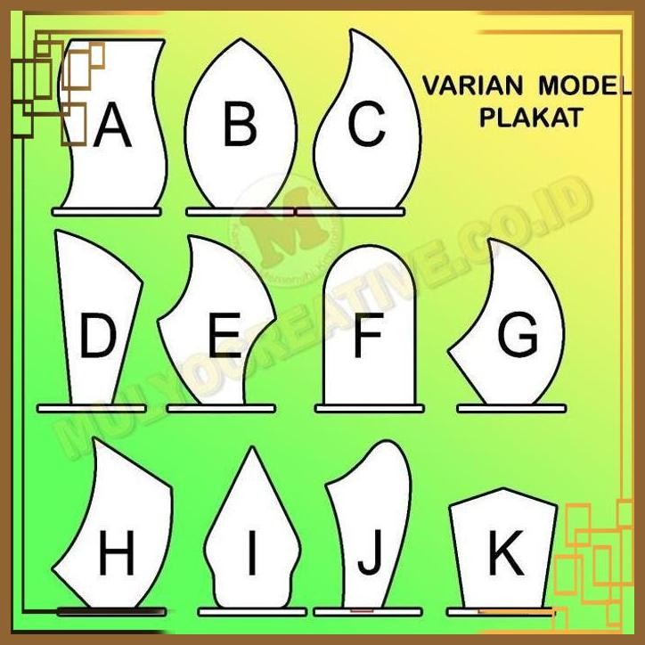 [MCV] PLAKAT AKRILIK POLOS PLAKAT AKRILIK UKURAN KECIL PLAKAT 1 PCS