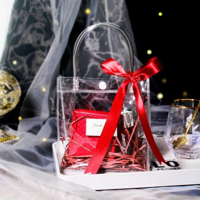 

VIRAL (Grosir 10 Buah) Tas Mika Kancing Hampers Goodie Bag Premium eH-23