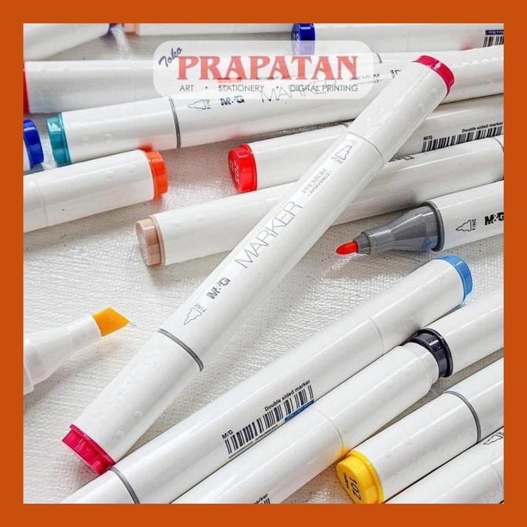 

[ PERALATAN LUKIS / GAMBAR ] M&G TWIN TIP MARKER APMV09C3 | SPIDOL WARNA GOOD QUALITY