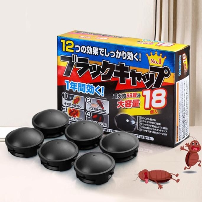 Obat Pembasmi Kecoa Japan Racun Kecoa Anti Kecoa Earth Black Cap