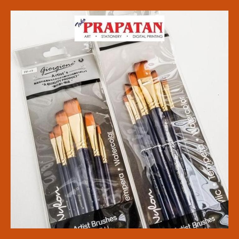

[ PERALATAN LUKIS / GAMBAR ] KUAS LUKIS GIORGIONE G-5200/7200F | PAINT BRUSH GOOD QUALITY