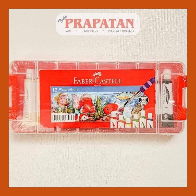 

[ PERALATAN LUKIS / GAMBAR ] FABER CASTELL WATERCOLOR SET TUBE 12-10-04-P | CAT AIR SET PACKING AMAN