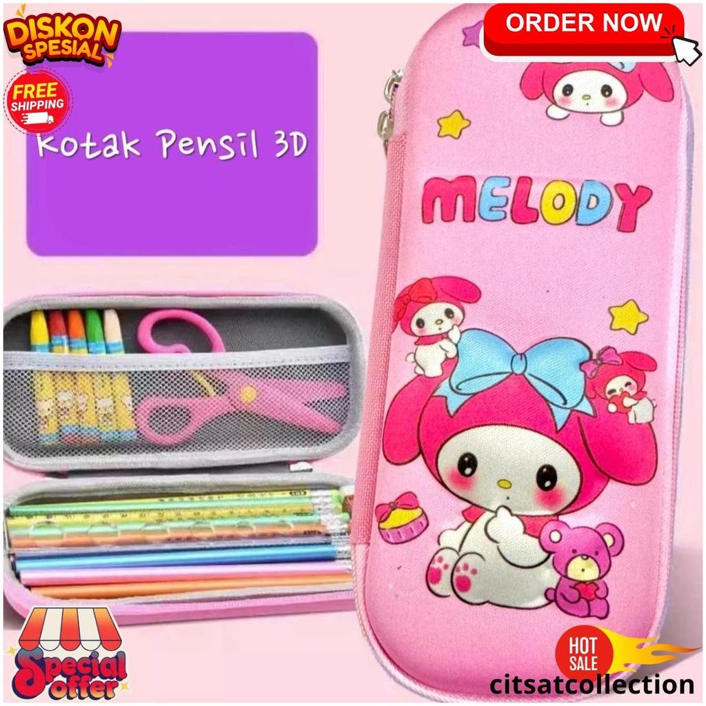

Tempat Pensil Anak Motif Labubu 3D Kotak Pensil Anak Motif Kartun Bahan Eva / Kotak Pensil Anak Motif Squishy Siap Kirim