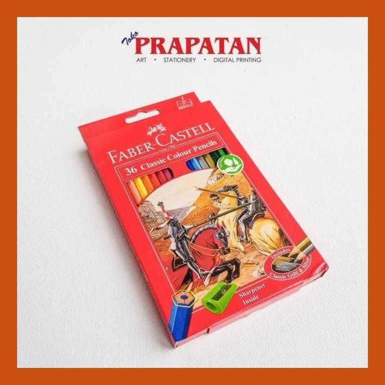 

[ PERALATAN LUKIS / GAMBAR ] PENSIL WARNA FABER CASTELL CLASSIC 36 WARNA SIAP KIRIM